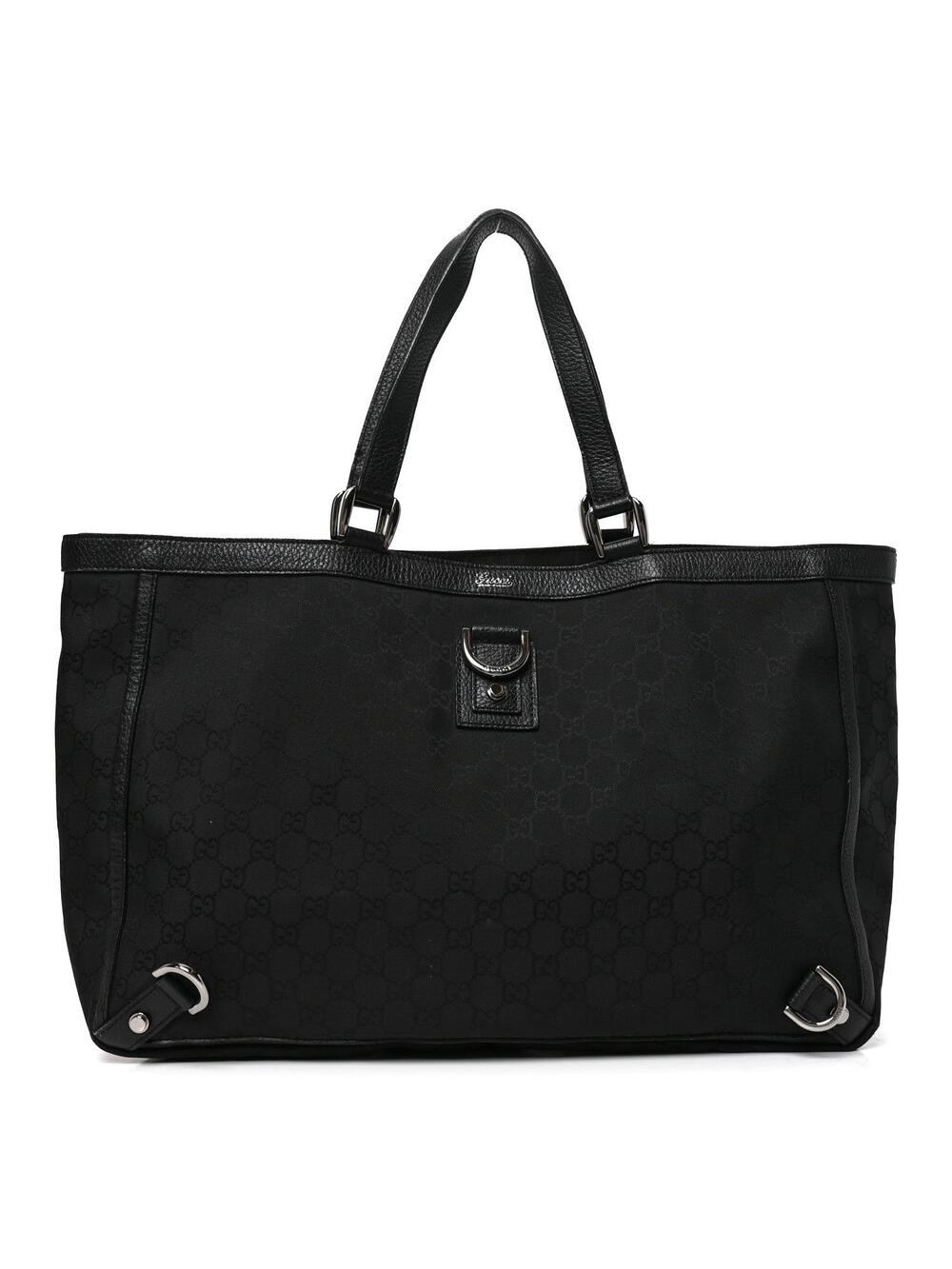 Gucci Nylon Large Abbey Tote Black #374054G69B